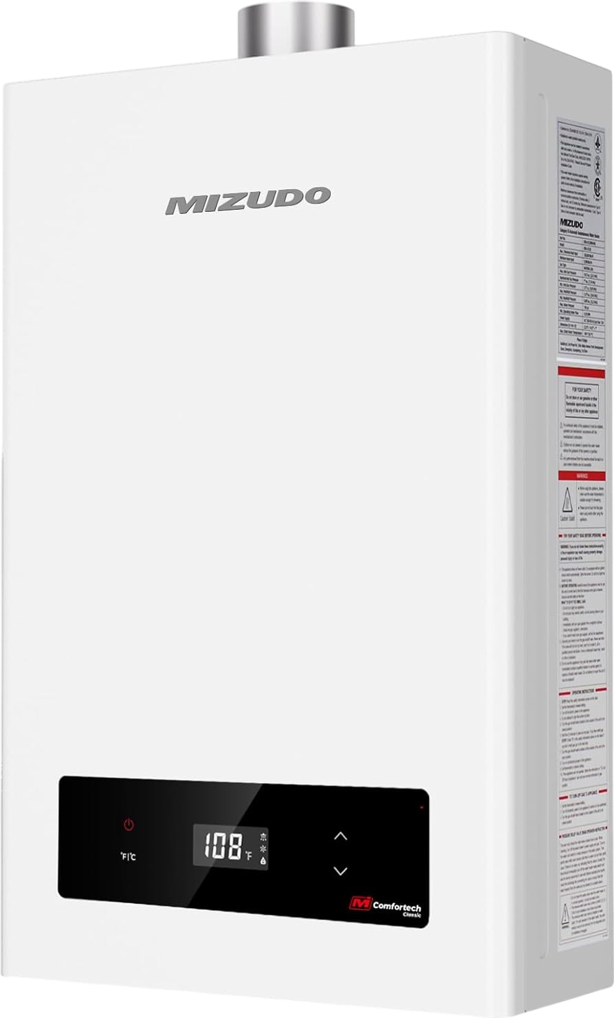 Mizudo CS120 Tankless Water Heater Propane Gas 5.1 GPM 120,000 BTU New