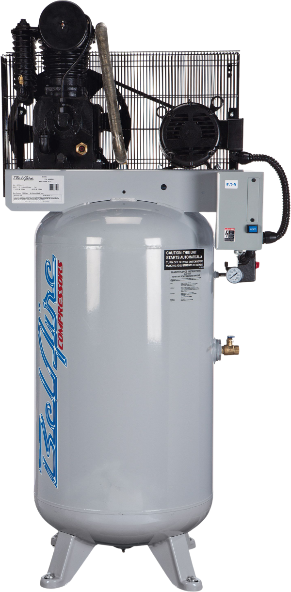 Belaire 418VL Air Compressor 80 Gal. 7.5 HP Two Stage Single Phase 175PSI Iron Series New
