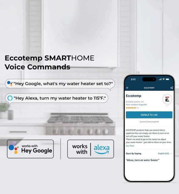 Eccotemp SH22-LP SmartHome Tankless Water Heater Liquid Propane 6.8 GPM Outdoor Wi-Fi Open Box