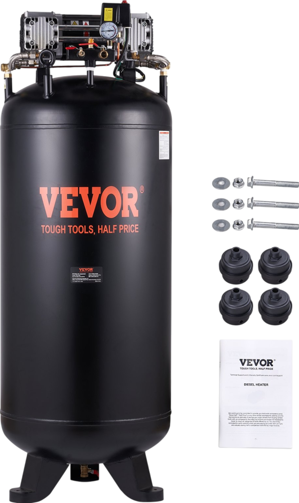 Vevor Air Compressor 80 Gal. 6.5 HP 15.5CFM @ 90PSI 3-Phase 220V New